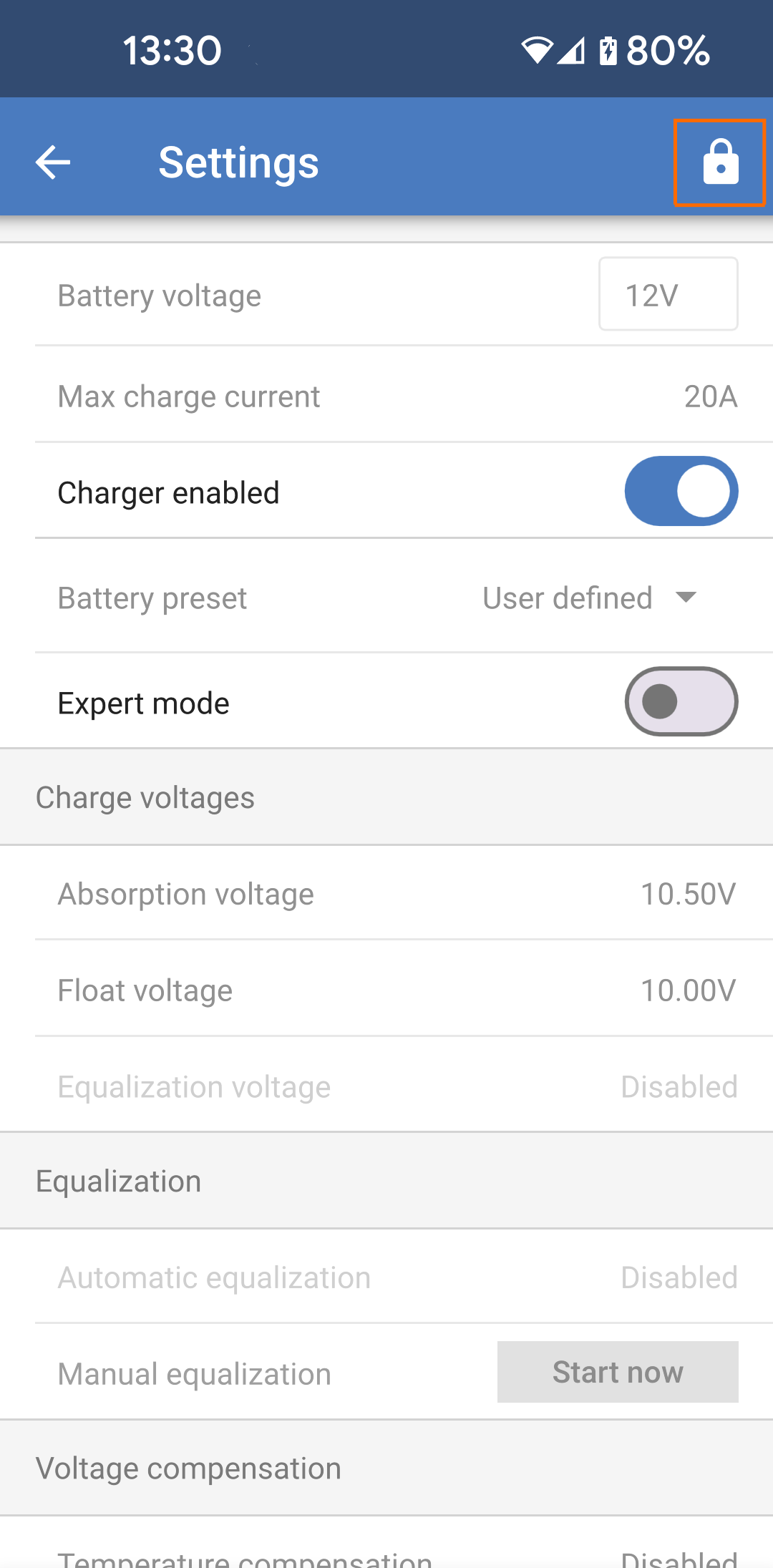 VictronConnect_Settings_Lock_Locked.png